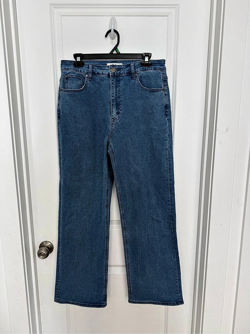 Wide Leg Jeans in Blue Like New